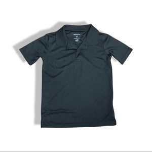 Boy’s George Black Short Sleeve Collared Shirt, Buttons